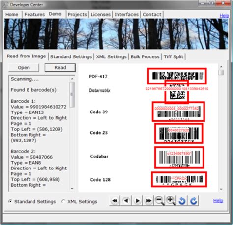 Softek Software Barcode Reader